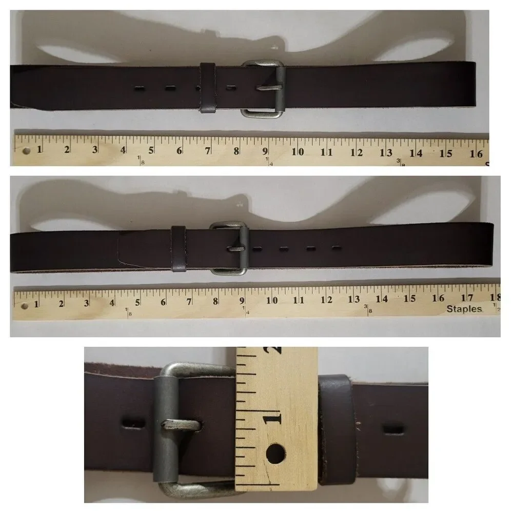 American Eagle Outfitters Belt 32in-36in Genuine Leather Brown‎ Classic Staple